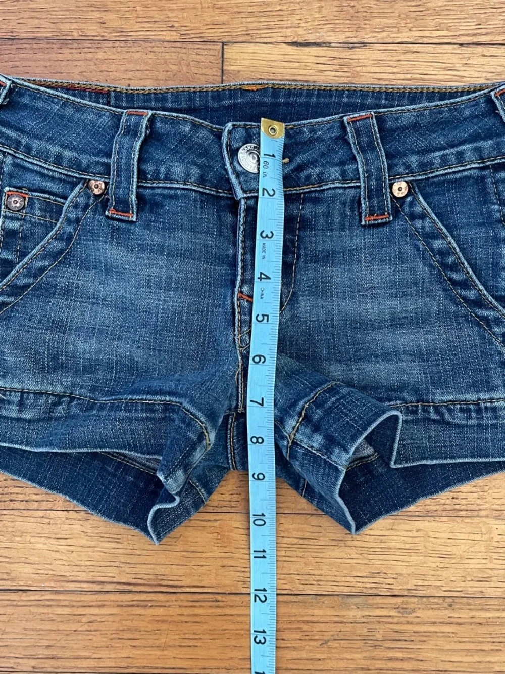 True Religion Emma Short Denim Shorts